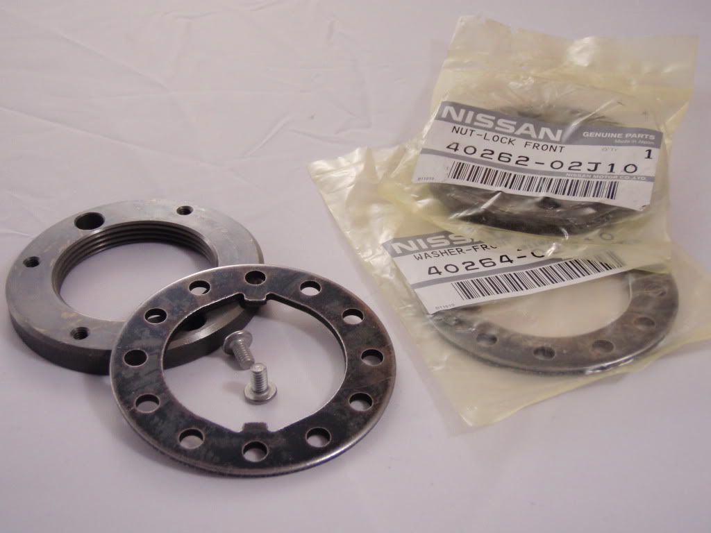 Nissan Patrol Y61 Front Wheel Bearing Lock Nut Kit NEW eBay
