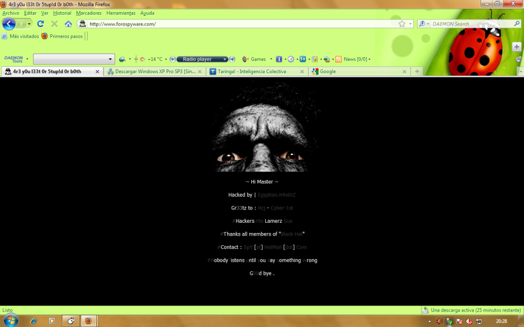 Foro Spyware - Hackeado - Taringa!