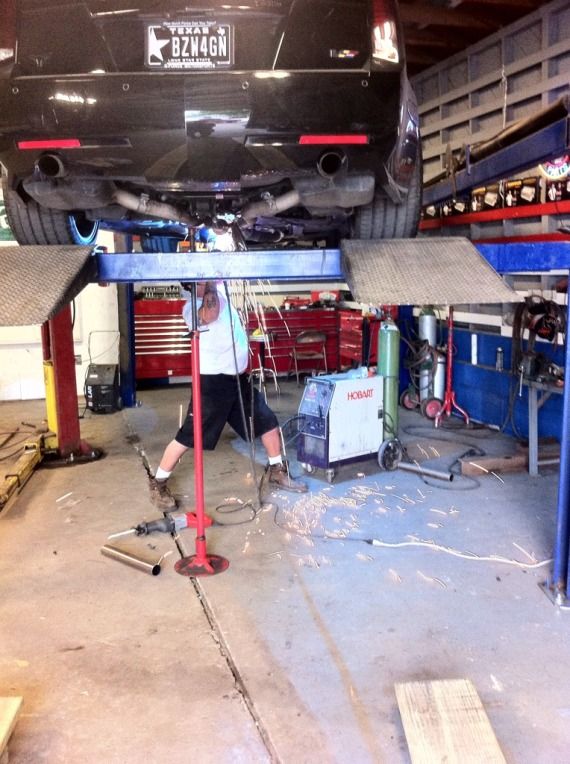 Resonators installed! (Kooks headers/gutted cats/stock exhaust