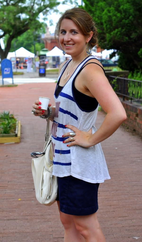 Navy J. Crew skirt