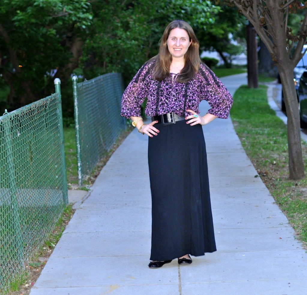 maxi dress and florals