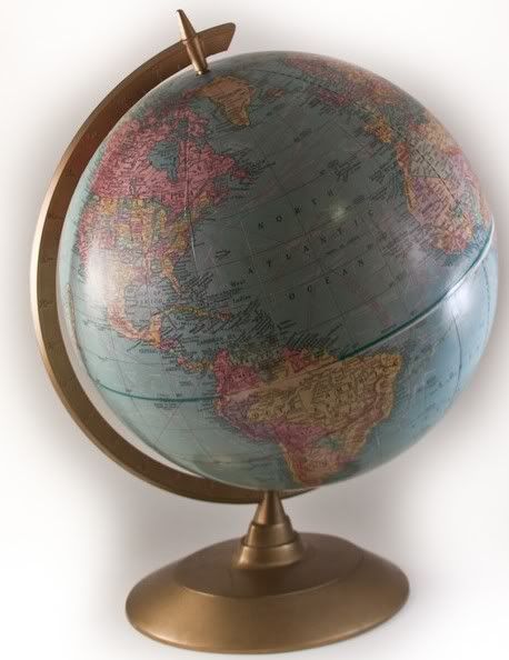 vintage globe