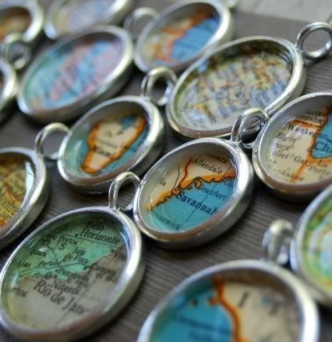 Daisy Mae Designs map necklace