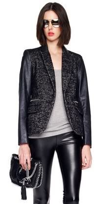 leather and tweed jacket
