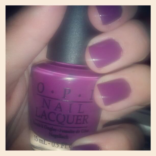 Purple fall manicures