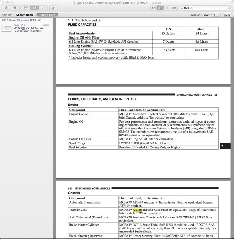 Transfer Case Fluid Change Cherokee SRT8 Forum