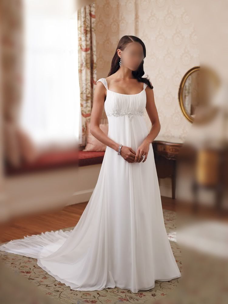 Elegant Chiffon Beaded Maternity Wedding Dressandbridal Gowns All Size Ebay 9814