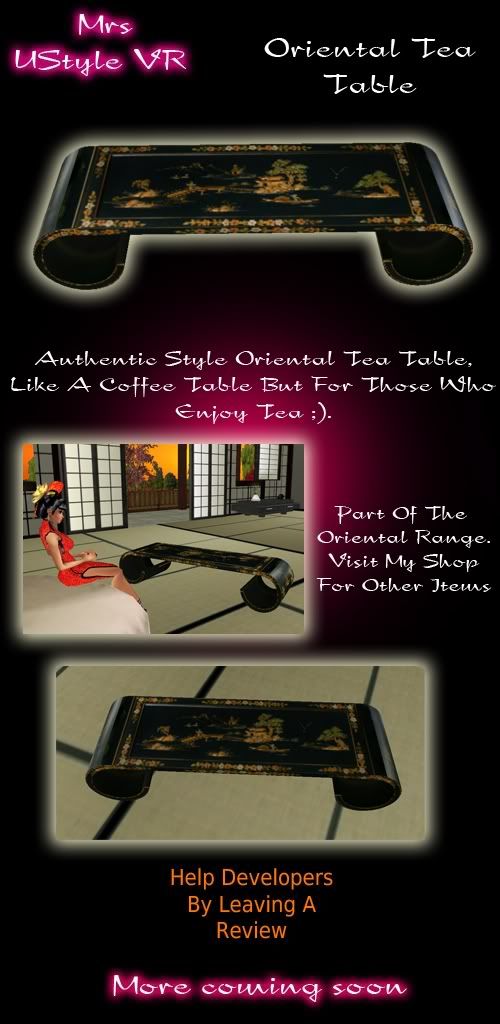 Oriental Tea Table