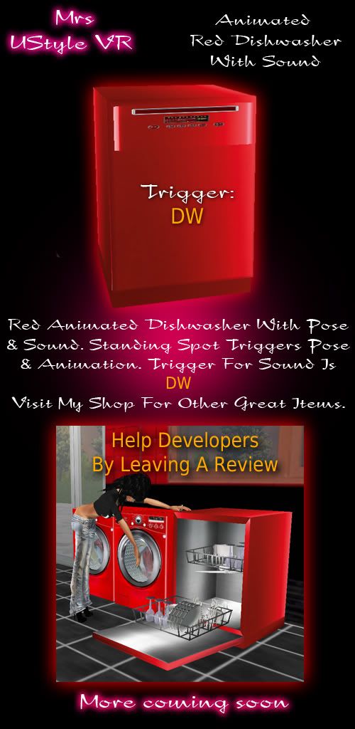 Red Dishwasher