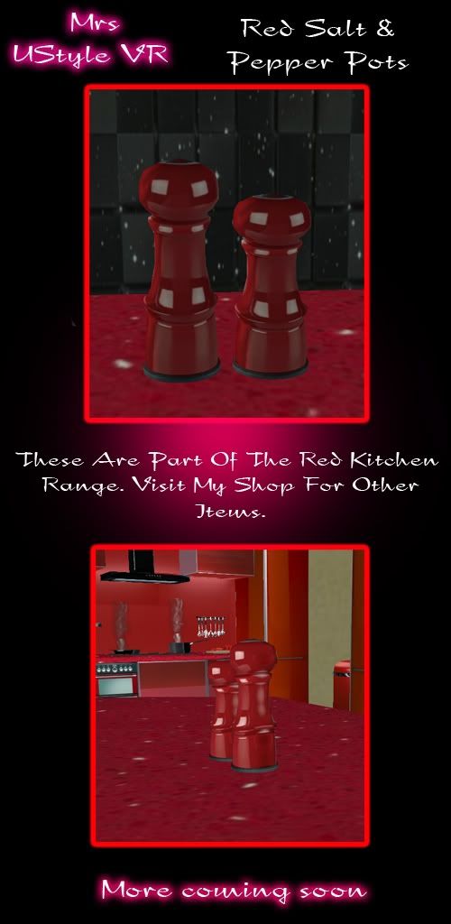 Red Salt &amp; Pepper Pots