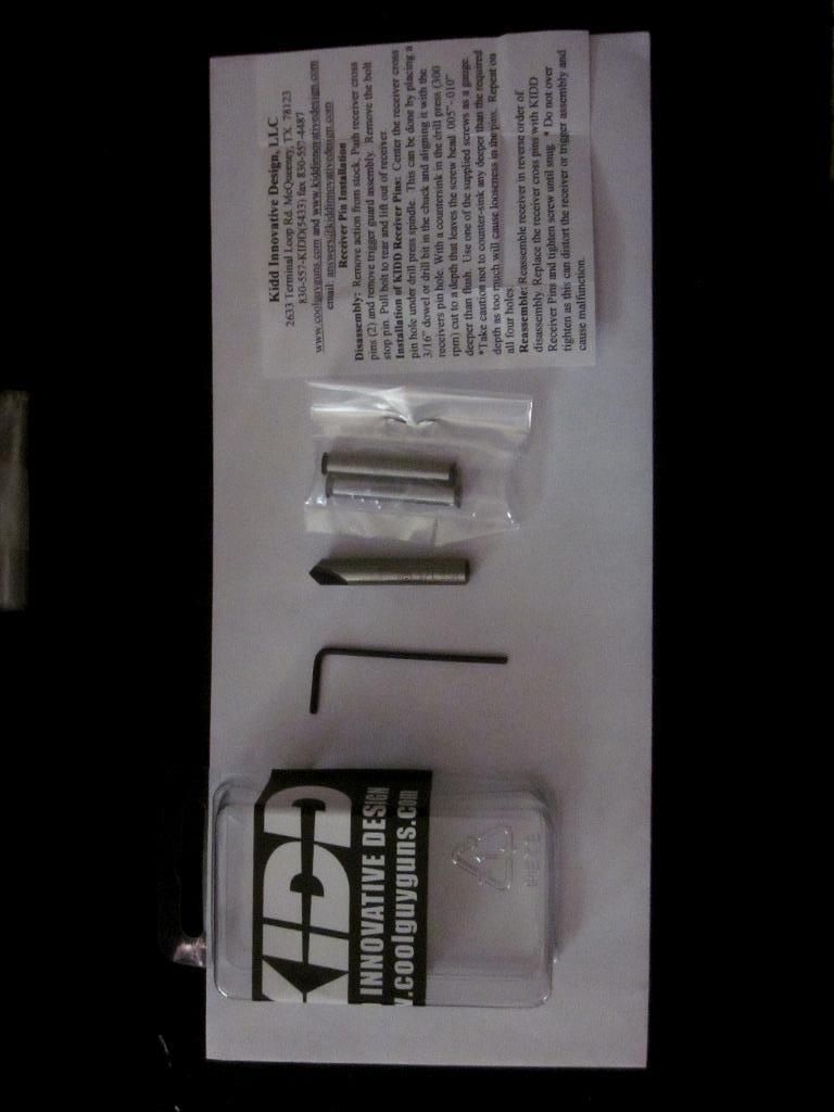 Installing kidd trigger screw mounted trigger group pins Rimfire