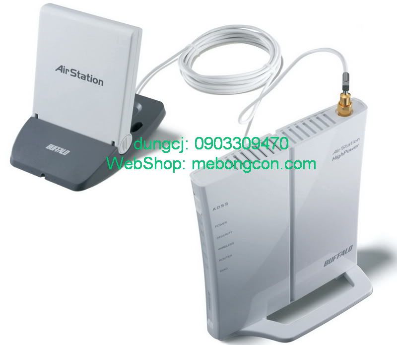 Wifi Router Buffalo, Modem Wifi ADSL 2+ Modem 3G, USB thu Wifi. Toàn hàng BUFFALO - 37