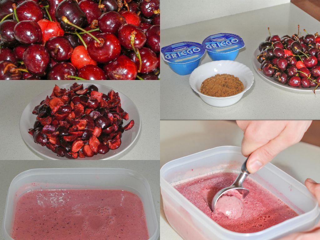 helado-cerezas