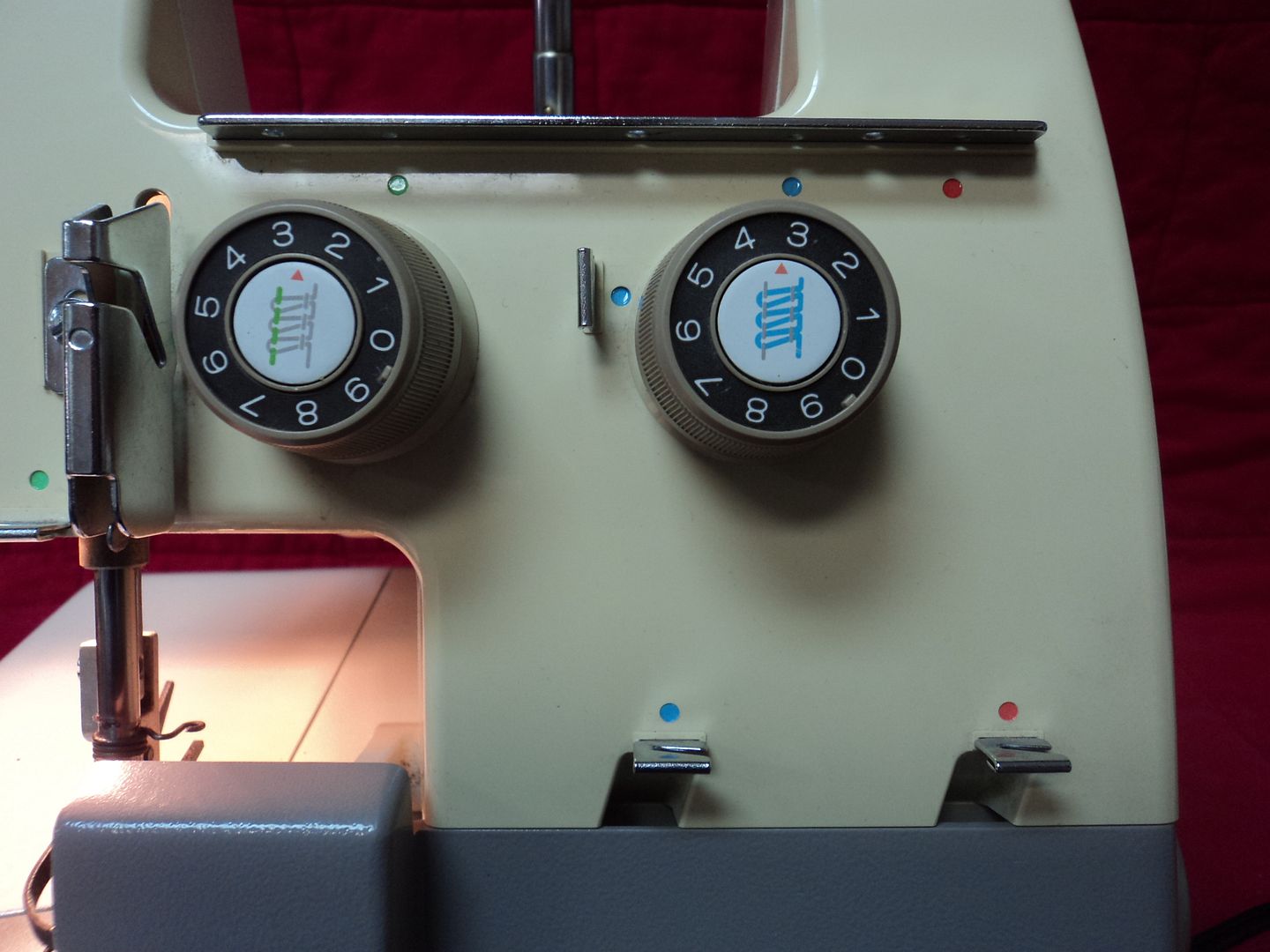 Bernina / 203 Serger ** 3 Thread ** Color Coded Threading Path