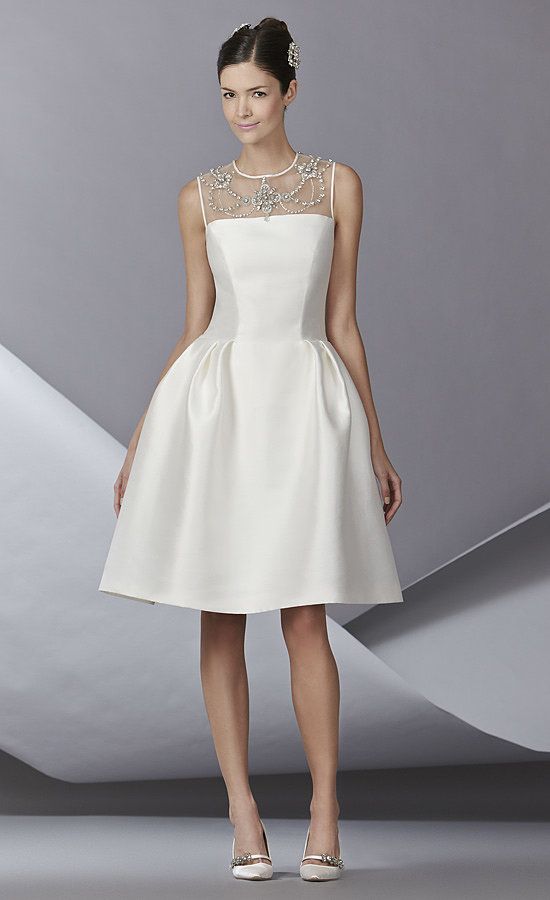 carolina herrera short wedding dress