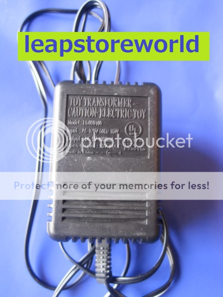 Leapster AC adapter transformer cable for charger dock LMax Leapfrog 