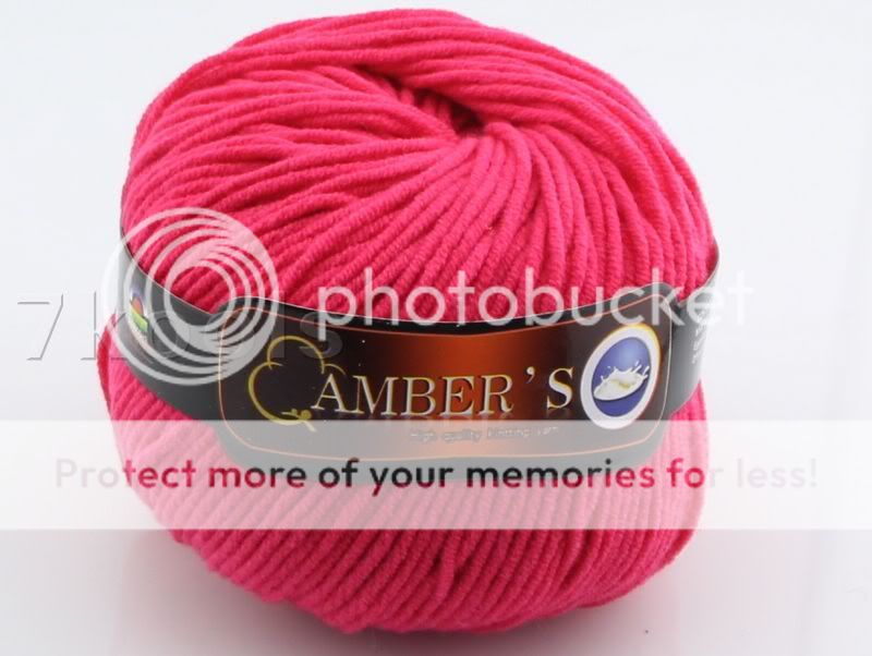 1x50g Milk Egyptian Cotton Baby Yarn Lot,DK,Dark Rose,16  