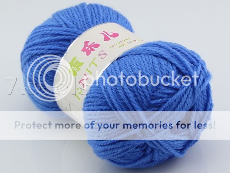 1x50g Cashmere Soy Cotton Baby Yarn Lot,DK,Sky Blue,307  