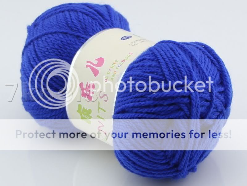 1x50g Cashmere Soy Cotton Baby Yarn Lot,DK,Sapphire Blue,313  