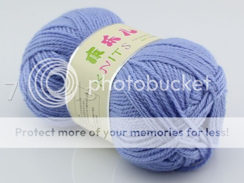 1x50g Cashmere Soy Cotton Baby Yarn Lot,DK,Snowy Cyan,315  