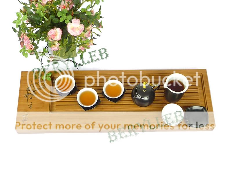 Bamboo Report Safety and Peace Bamboo Gongfu Tea Table Serving Table 