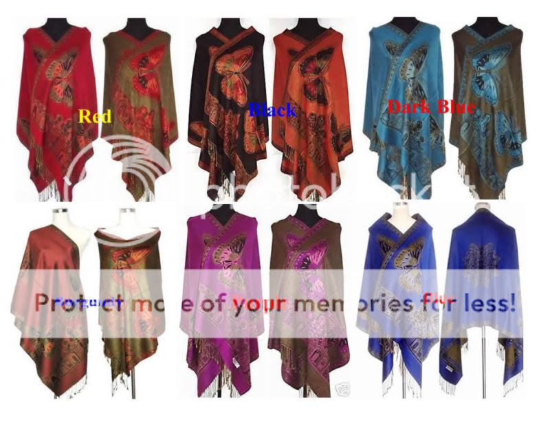 Großhandel New Style Schmetterling Pashmina Schal Schal  