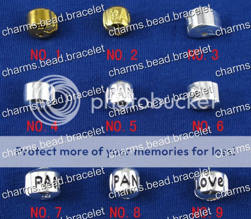 10pcs Snake Chain Charm Beads Bracelets 16cm 23cm  